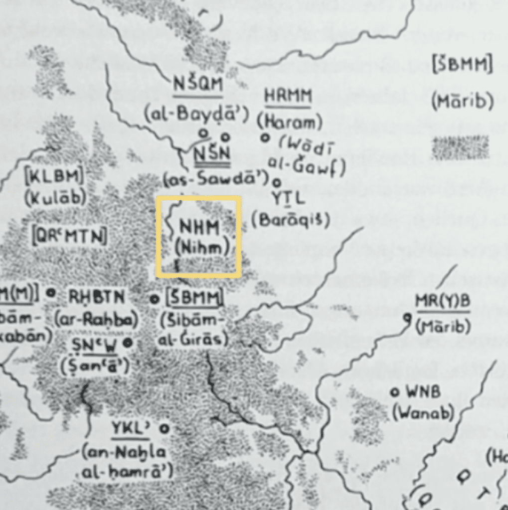 NHM (Nihm) on a map