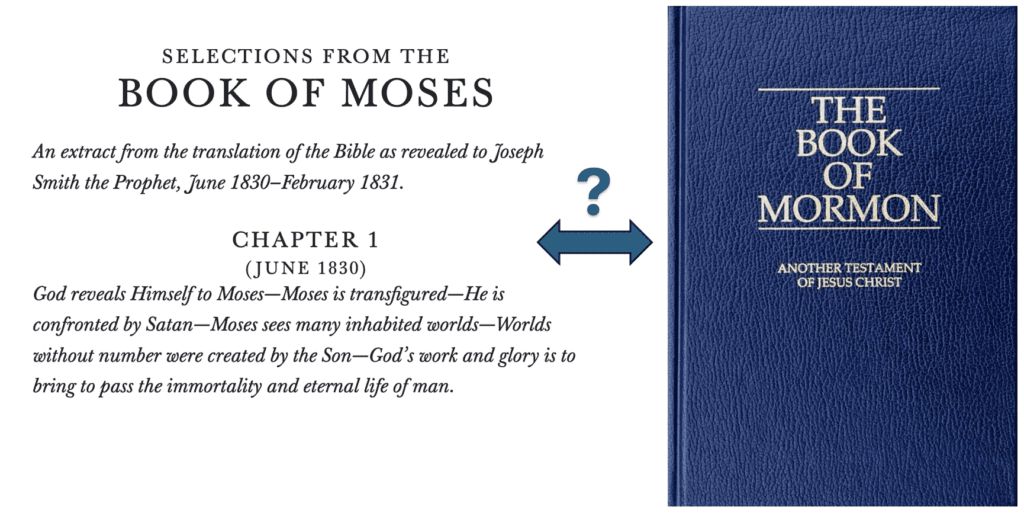 Book of Moses connections to the Book of Mormon